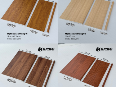 Mặt bậc cầu thang nhựa vân gỗ – Hoàn thiện thẩm mỹ, bền bỉ theo thời gian